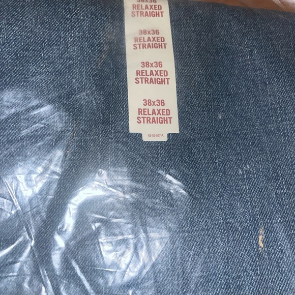 NWT ARIZONA Flex Relaxed Straight Leg Jeans 38 x 36 Medium Wash - Picture 5 of 5